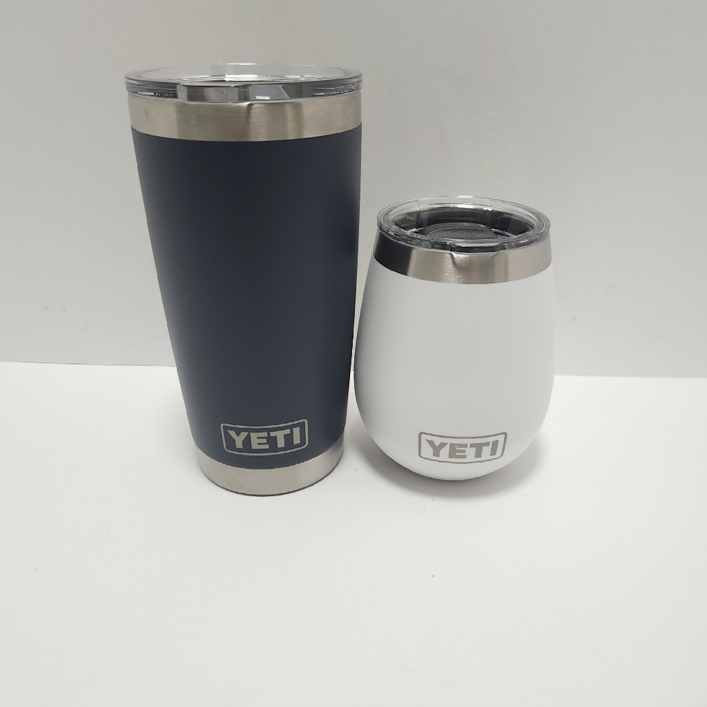Yeti Rambler 20 oz And 10 oz Magslider kenworth Trucks Blue White NEW - Picture 3 of 6